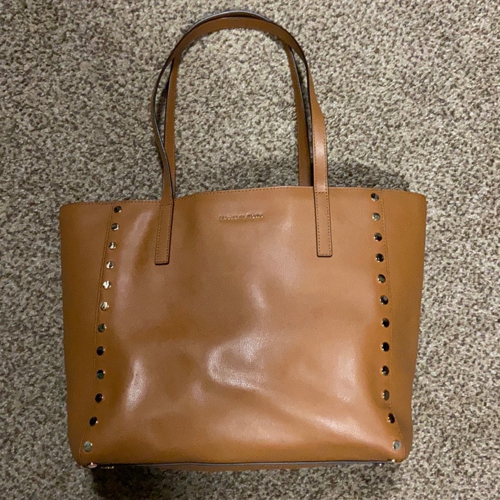 Michael Kors large studded shoulder bag